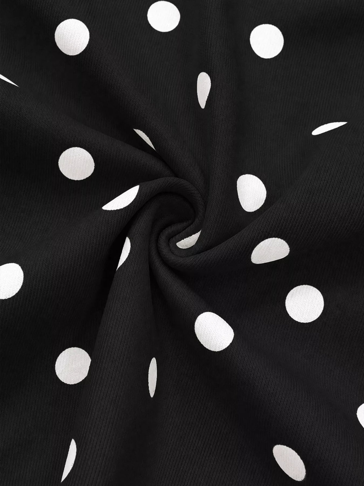 Polka Dot Half Zip Cropped Sweatshirt | STAHlin RADIANCE