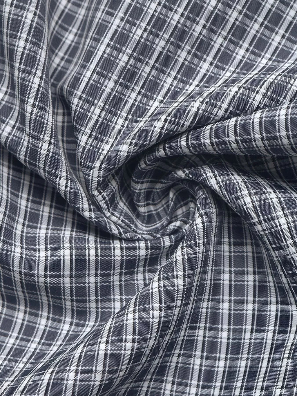 Gingham Button Up Shirt with Tie-Sleeve Detail | STAHlin RADIANCE