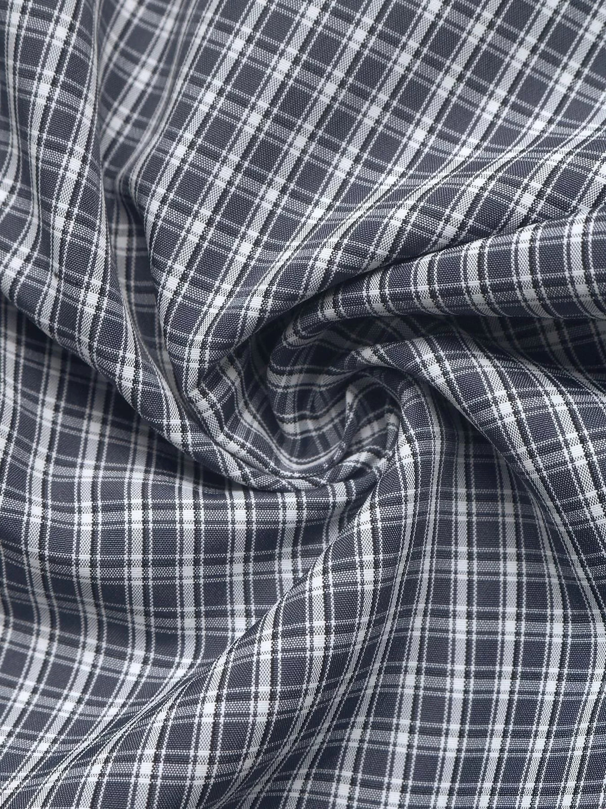 Gingham Button Up Shirt with Tie-Sleeve Detail | STAHlin RADIANCE