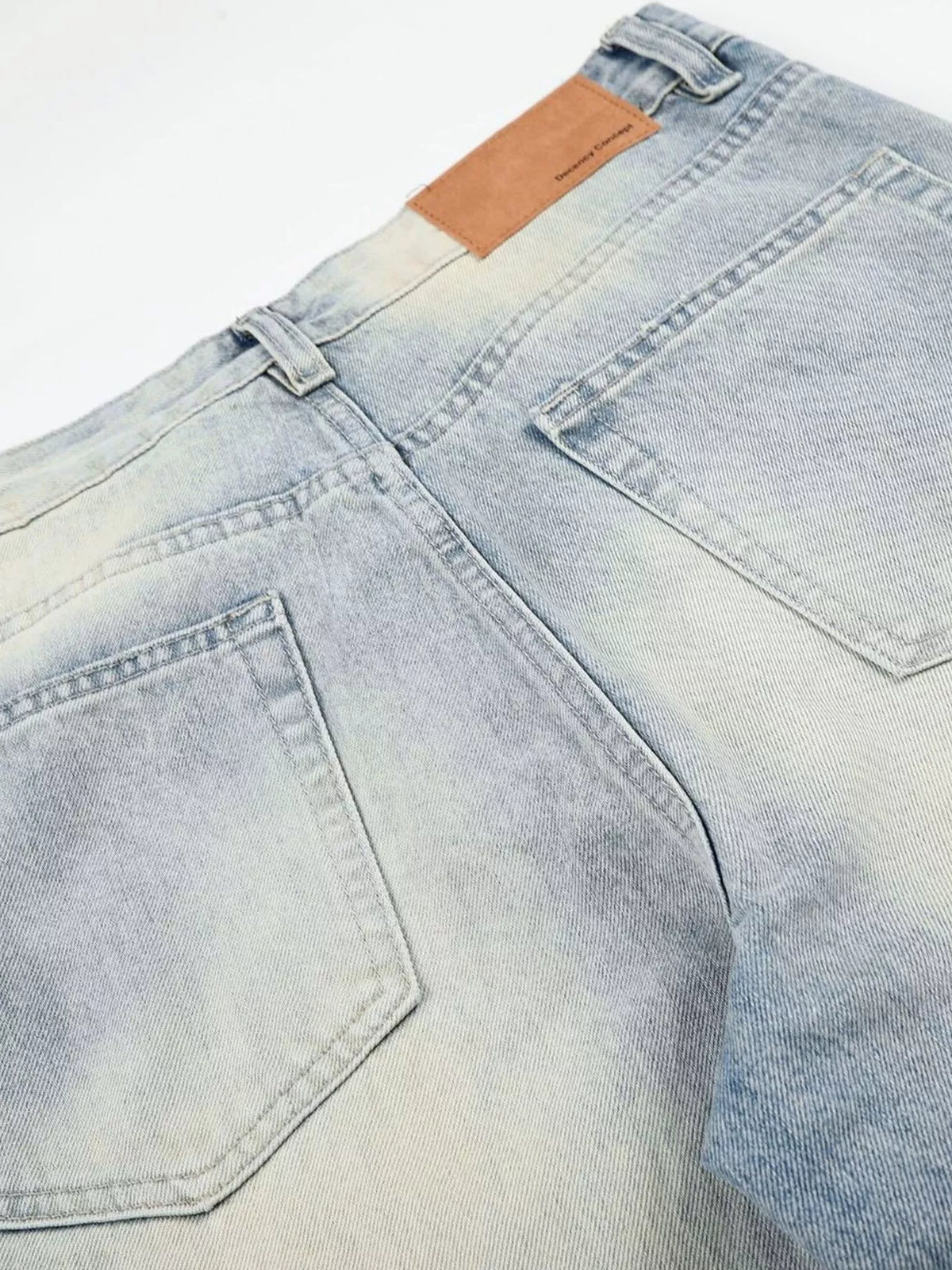 Men's High-Waisted Button-Fly Wide-Leg Vintage Washed Jeans | STAHlin RADIANCE