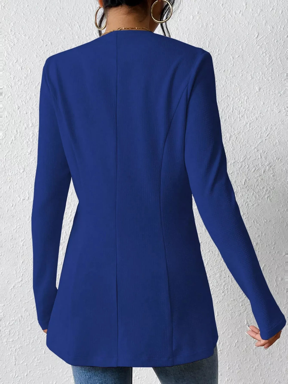 One Button Long Sleeve Blazer | STAHlin RADIANCE