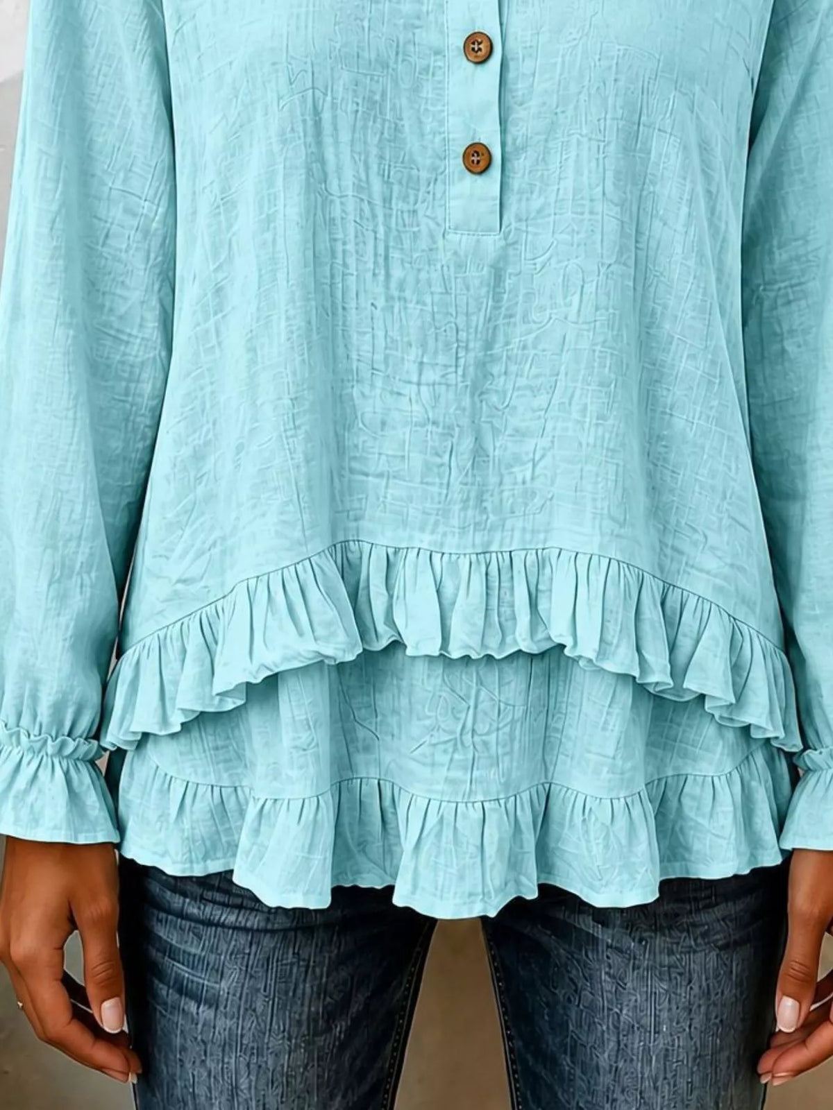 The Ruffled Button Blouse | STAHlin RADIANCE