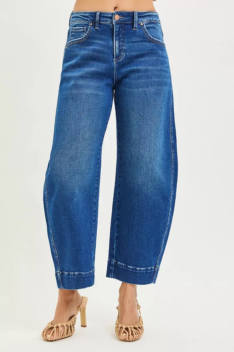 The Nova RISEN Crop Barrel Jeans | STAHlin RADIANCE