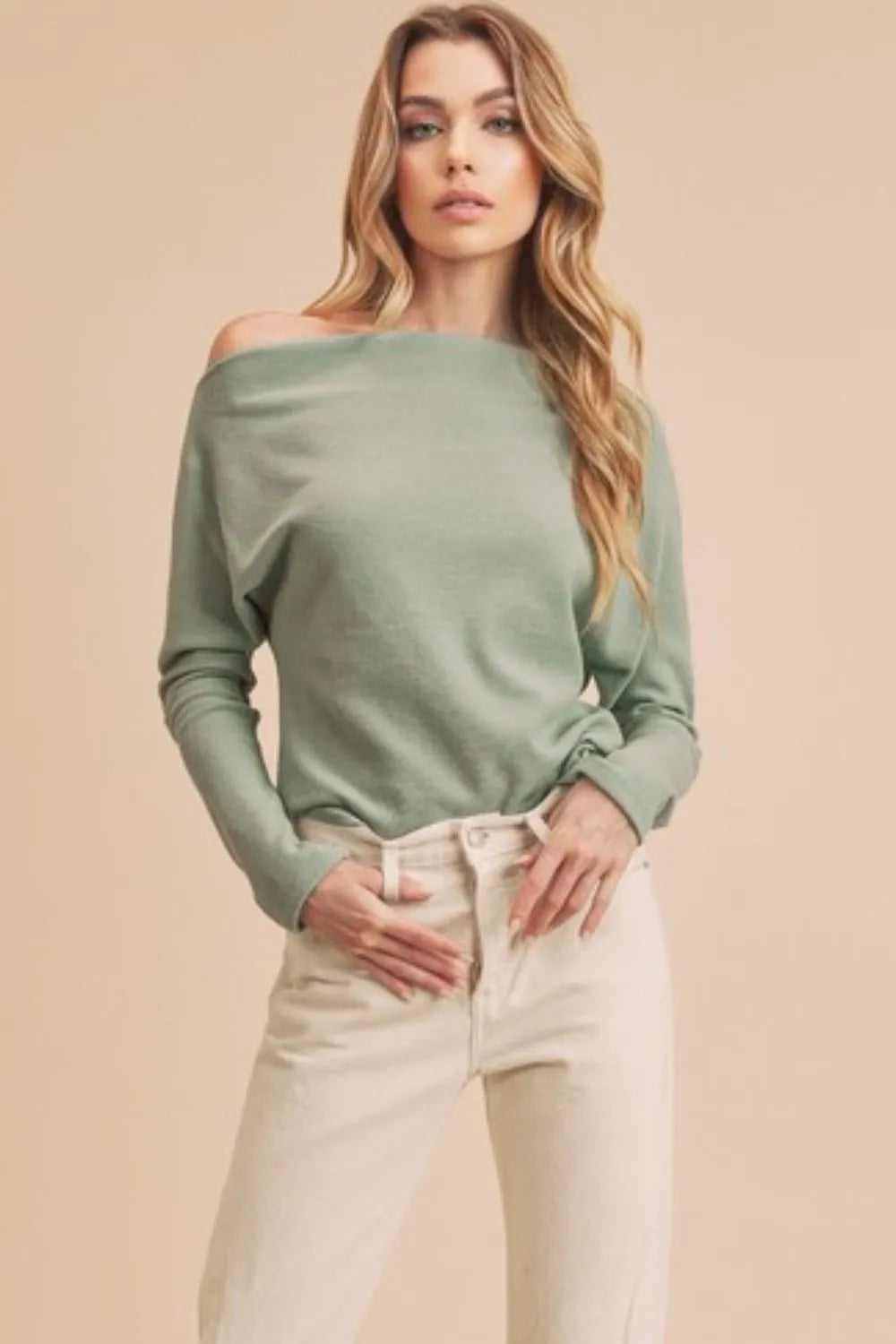 Aemi + Co One Shoulder Long Sleeve Knit Top | STAHlin RADIANCE