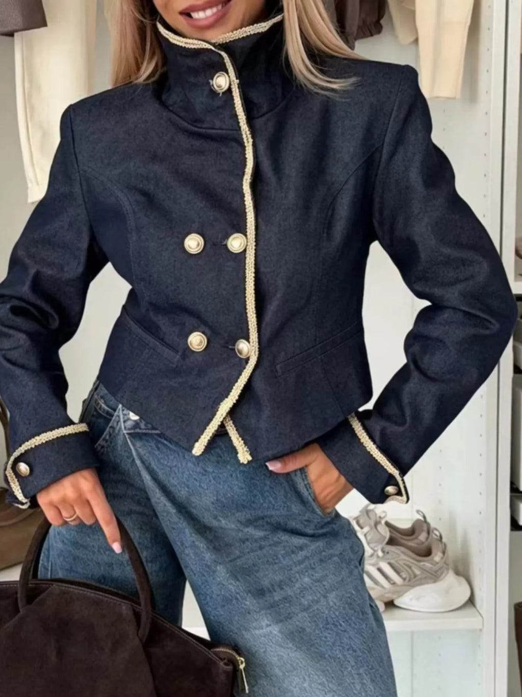 The Sloane Double-Breasted Jacket | STAHlin RADIANCE