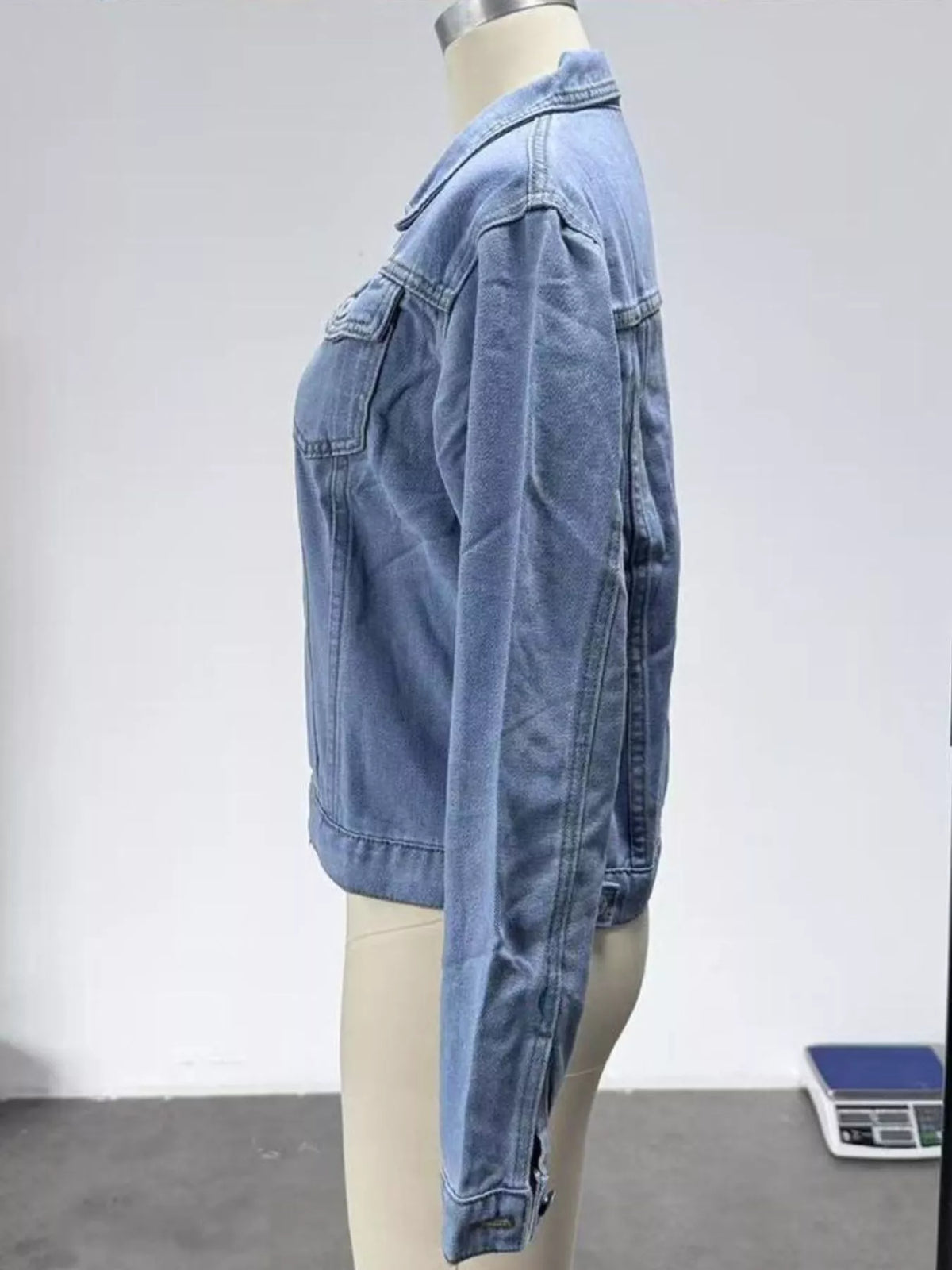 Slim-Fit Button Up Denim Jacket | STAHlin RADIANCE