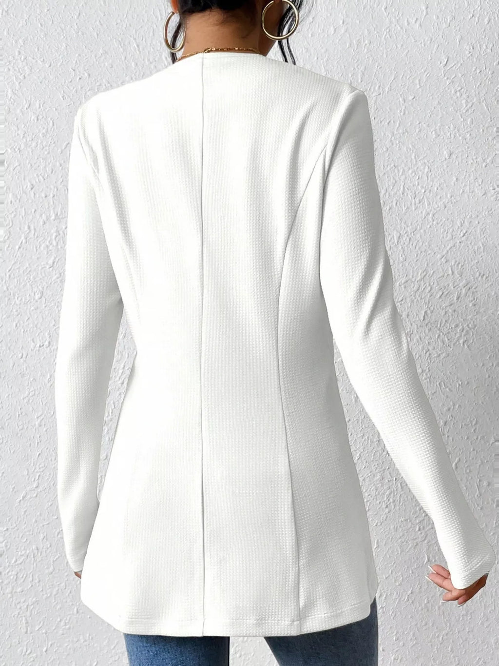 One Button Long Sleeve Blazer | STAHlin RADIANCE