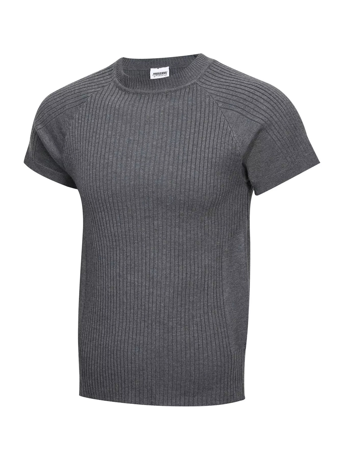 Men's Ribbed Knit Short-Sleeve T-Shirt | STAHlin RADIANCE