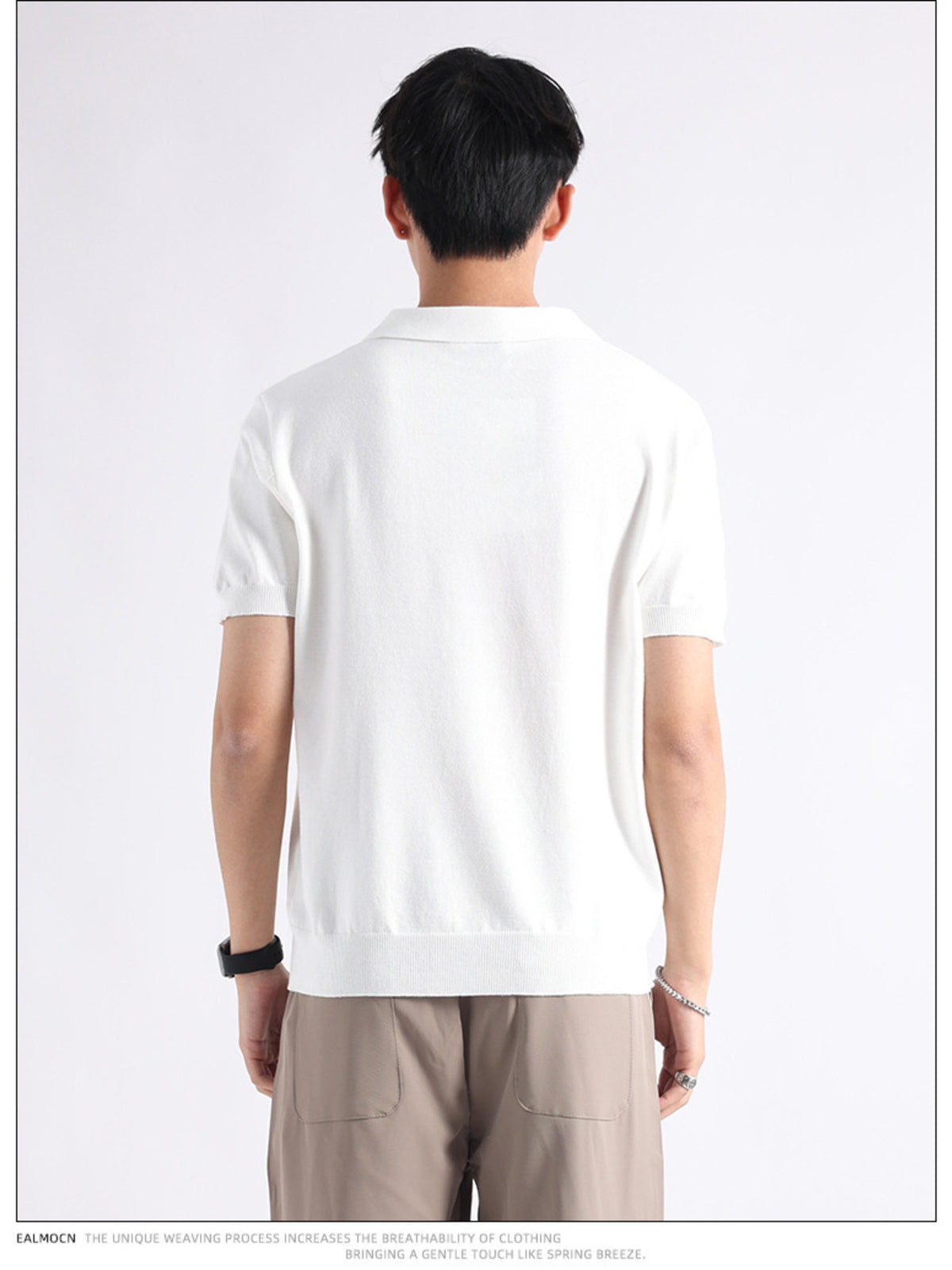 Men's Plus Size Button Detail Short-Sleeve Polo | STAHlin RADIANCE