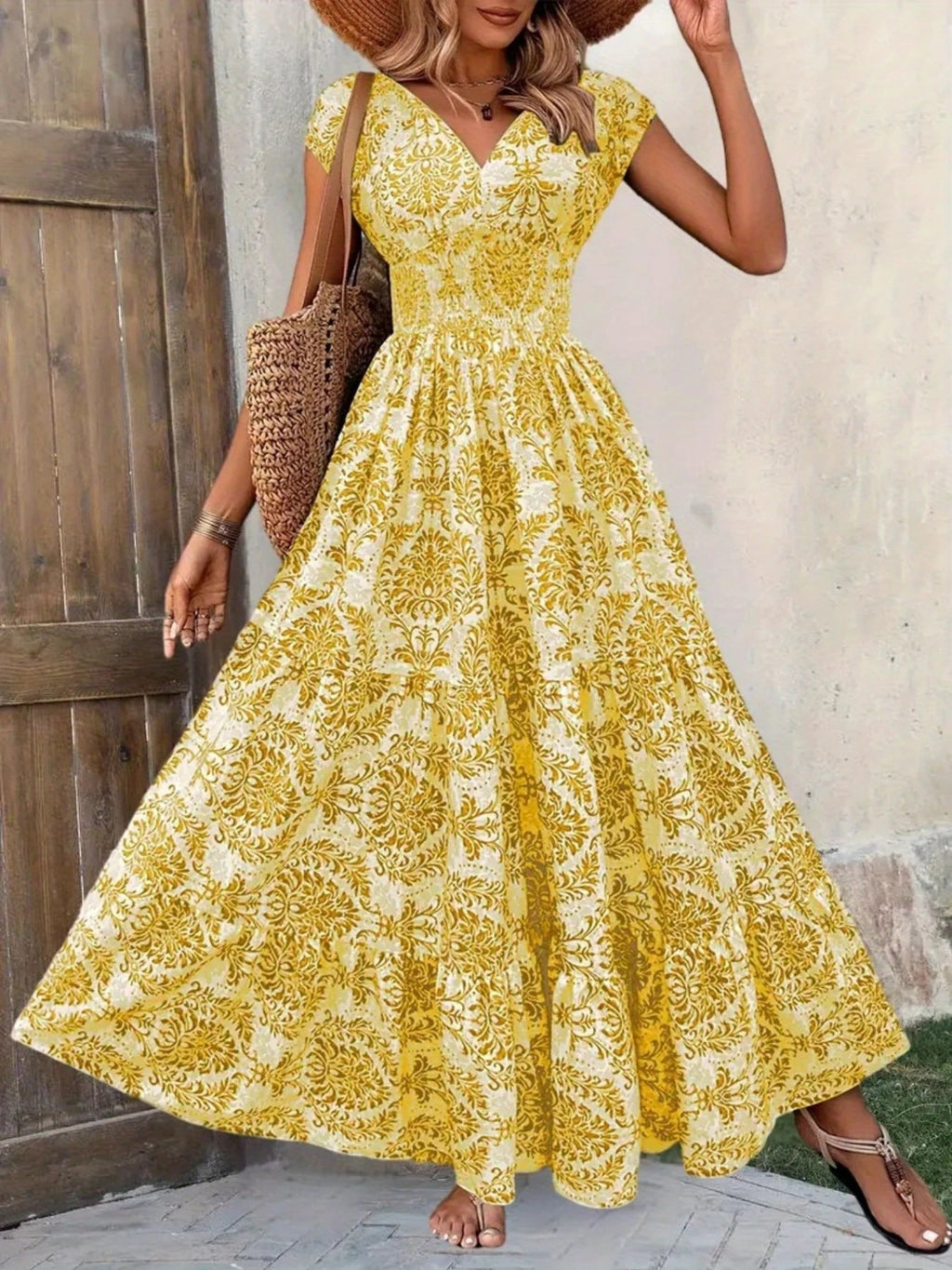 The Flora Cap Sleeve Maxi | STAHlin RADIANCE