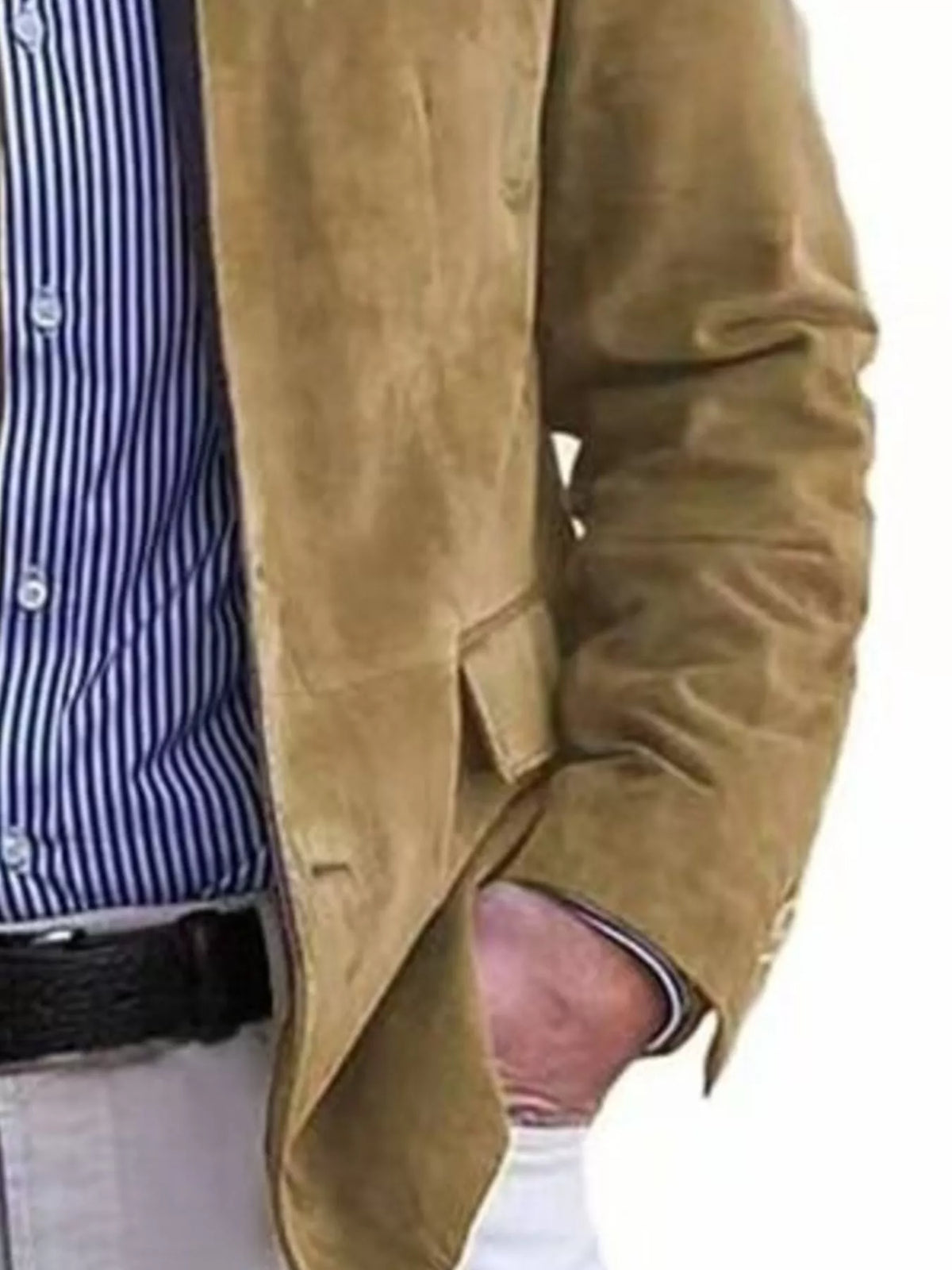 Men's Full Size Button Up Long Sleeve Blazer Plus Size | STAHlin RADIANCE