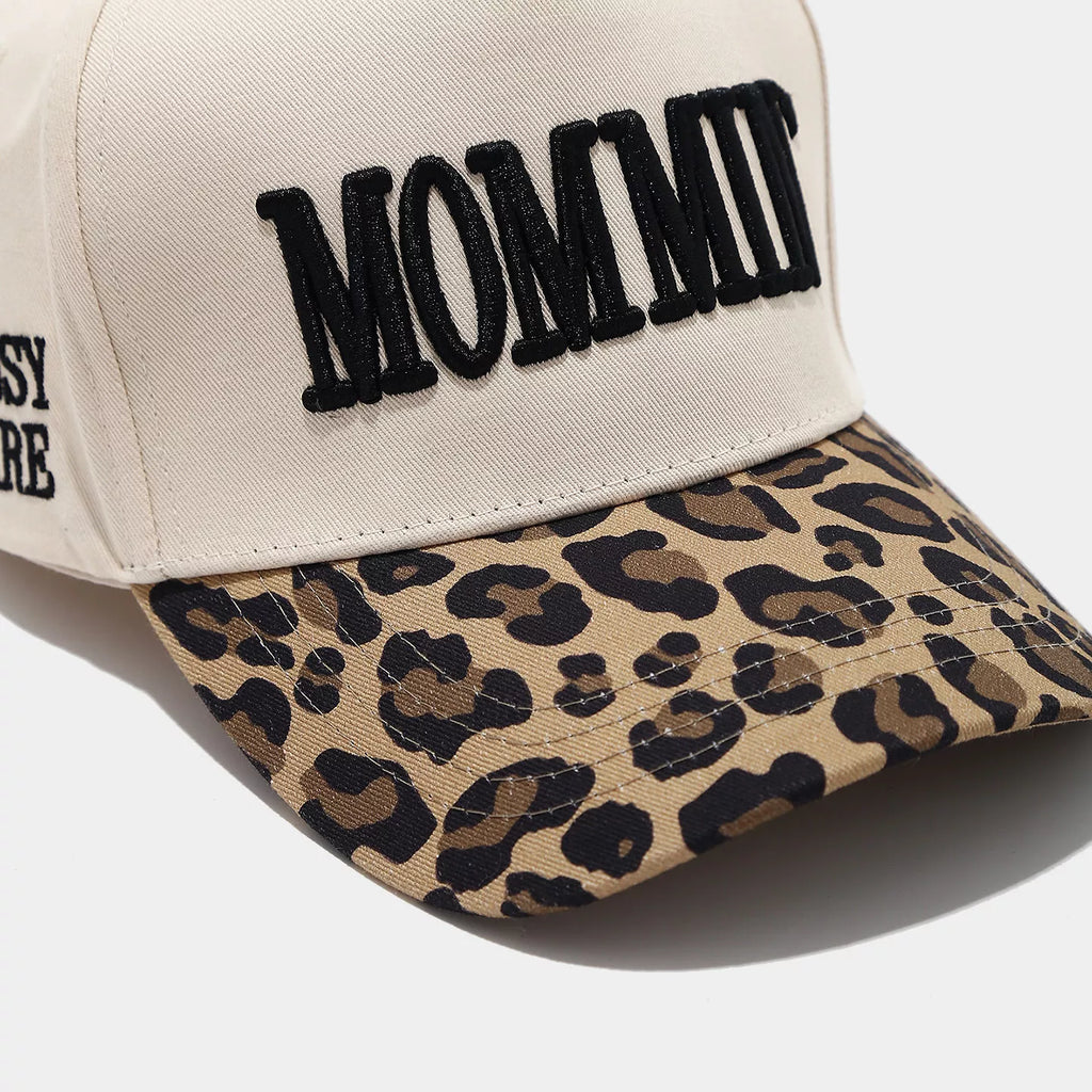 Leopard Embroidered Slogan Baseball Cap | STAHlin RADIANCE