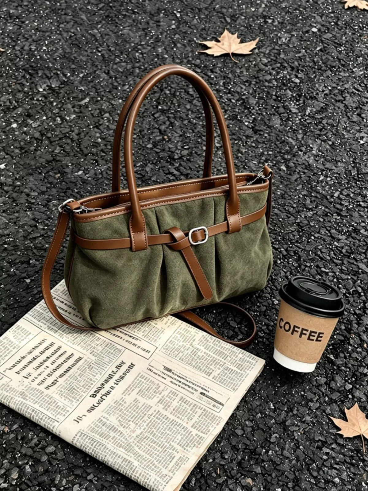 Vintage Ruched Crossbody Bag | STAHlin RADIANCE