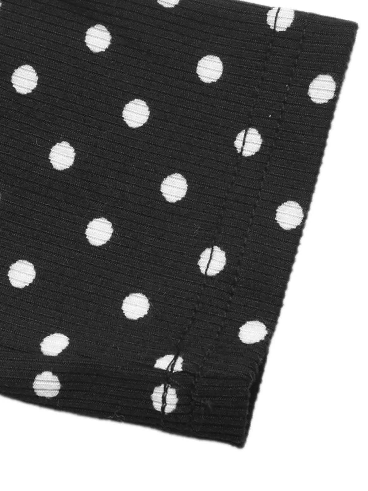 Polka Dot Cutout Long Sleeve Bodysuit | STAHlin RADIANCE