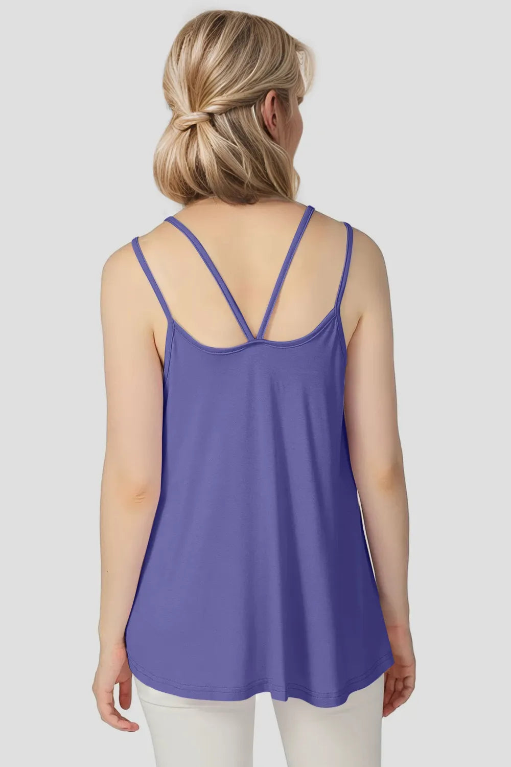 Basic Bae Bamboo Scoop Neck Double Spaghetti Straps Cami | STAHlin RADIANCE