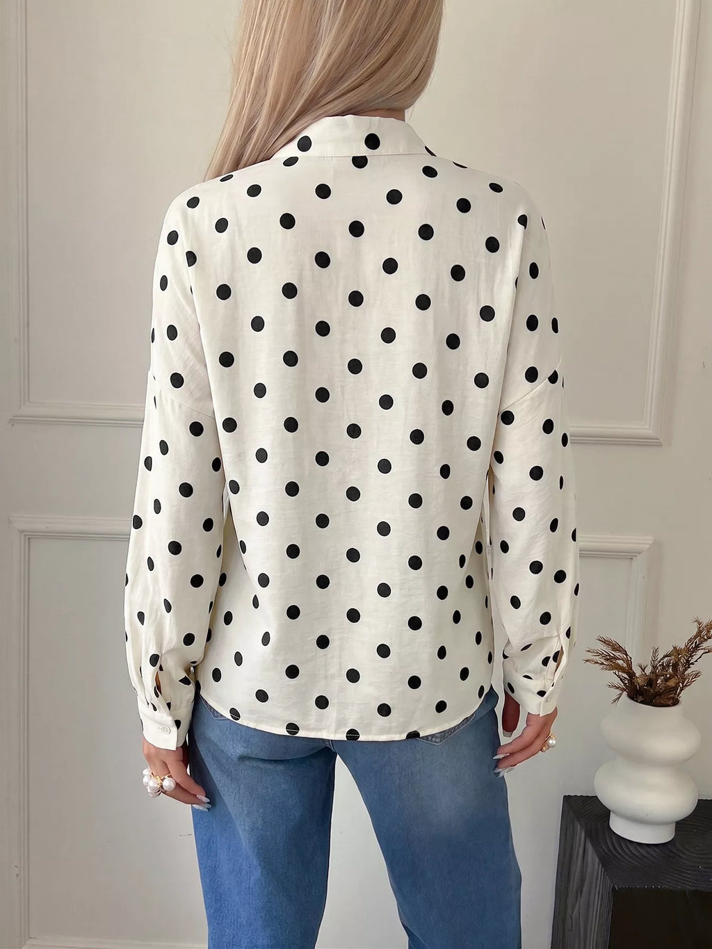 Polka Dot Button-Up Shirt | STAHlin RADIANCE