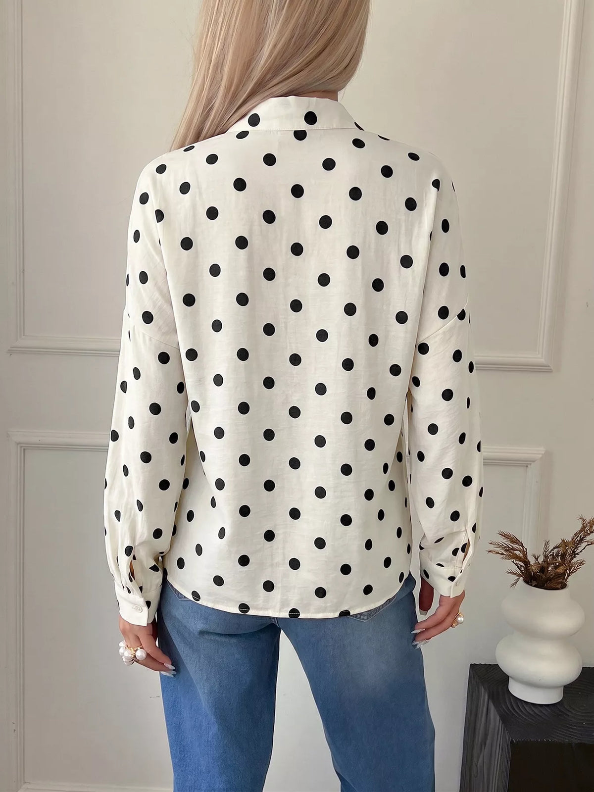 Polka Dot Button-Up Shirt | STAHlin RADIANCE
