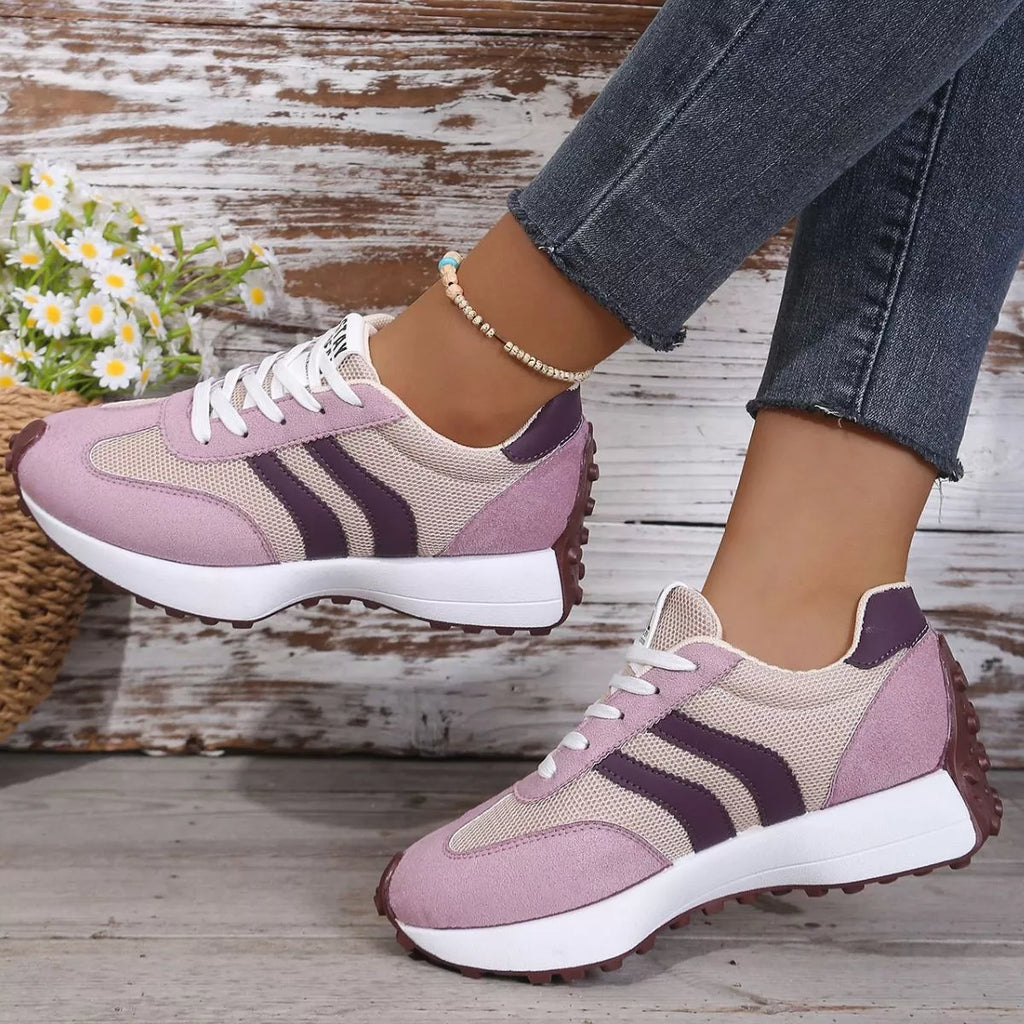 Lace Up Round Toe Sneakers | STAHlin RADIANCE