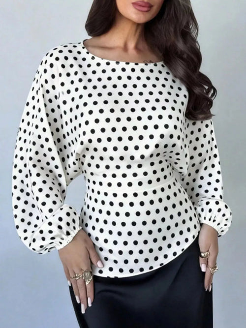Back Tie Long Sleeve Blouse | STAHlin RADIANCE