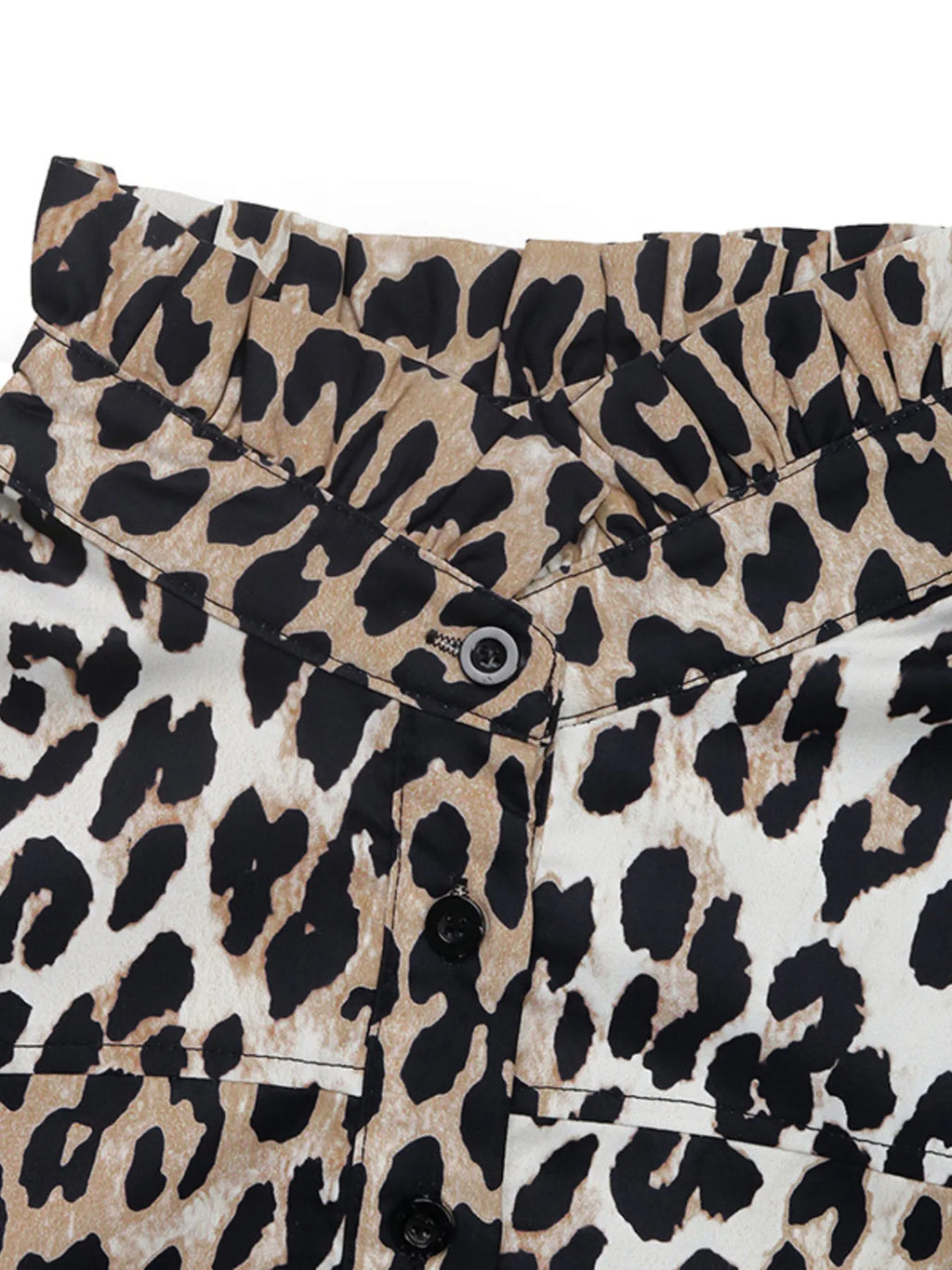 Leopard Print Long Sleeve Mock Neck Mini Dress | STAHlin RADIANCE