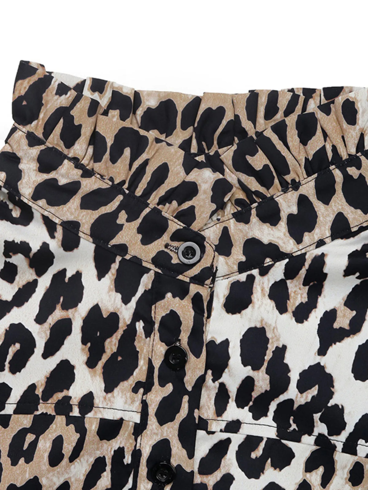 Leopard Print Long Sleeve Mock Neck Mini Dress | STAHlin RADIANCE