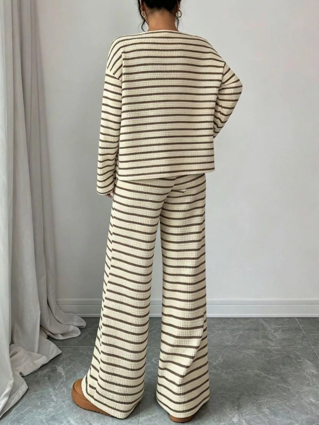 Striped Relaxed Fit Top and Pants Set | STAHlin RADIANCE