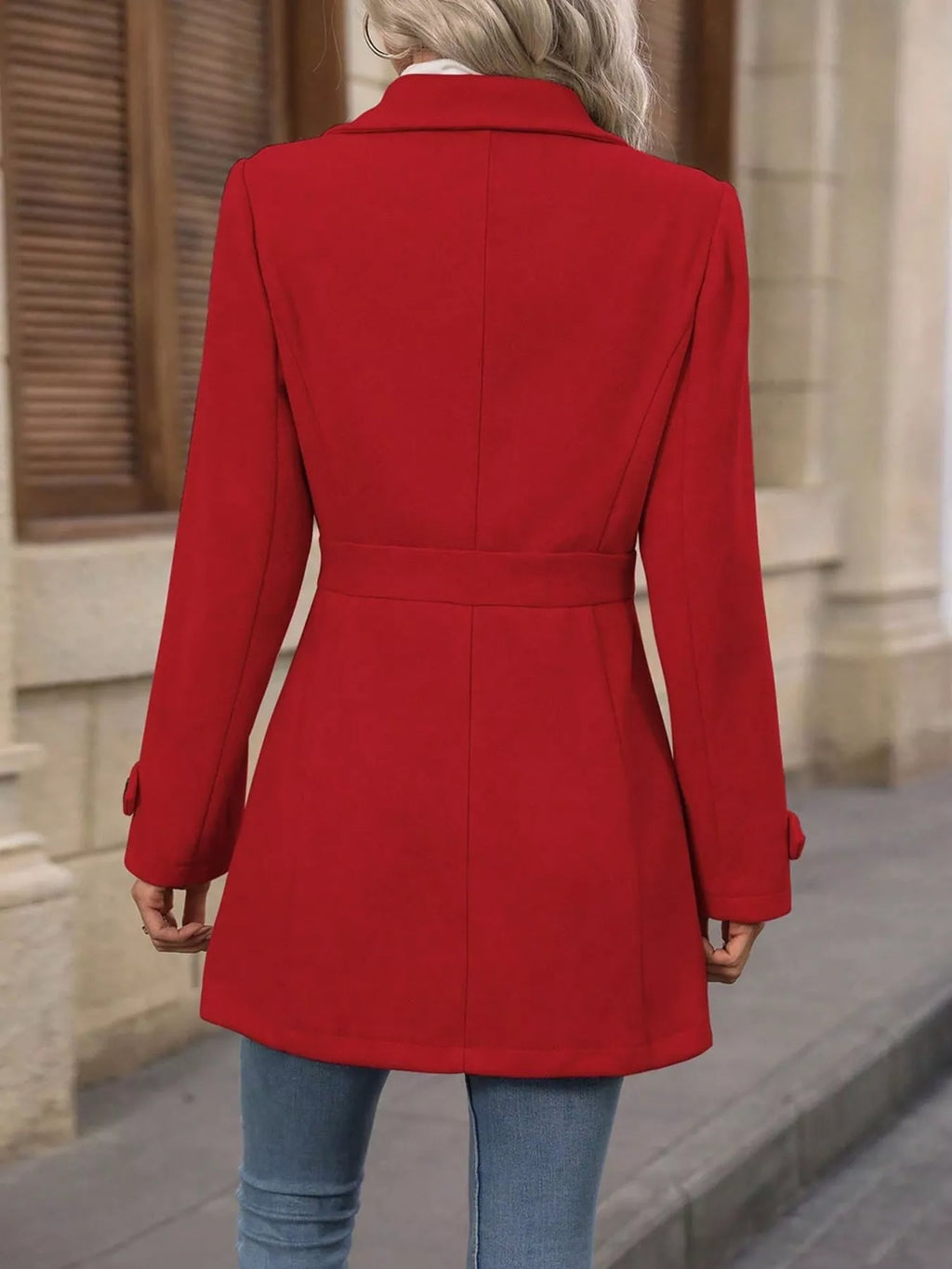 Single-Breasted Long Sleeve Coat | STAHlin RADIANCE