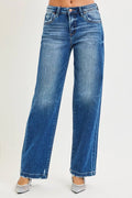 RISEN Full Size Slouchy Baggy Jeans Pocket Side Seam Detail Plus Size | STAHlin RADIANCE