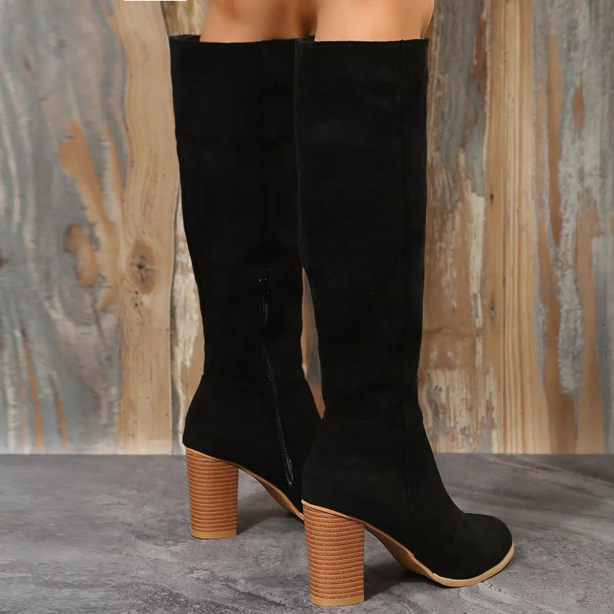 Point Toe Block Heels Boots | STAHlin RADIANCE