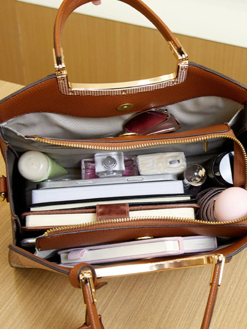Plaid Top Handle Handbag | STAHlin RADIANCE