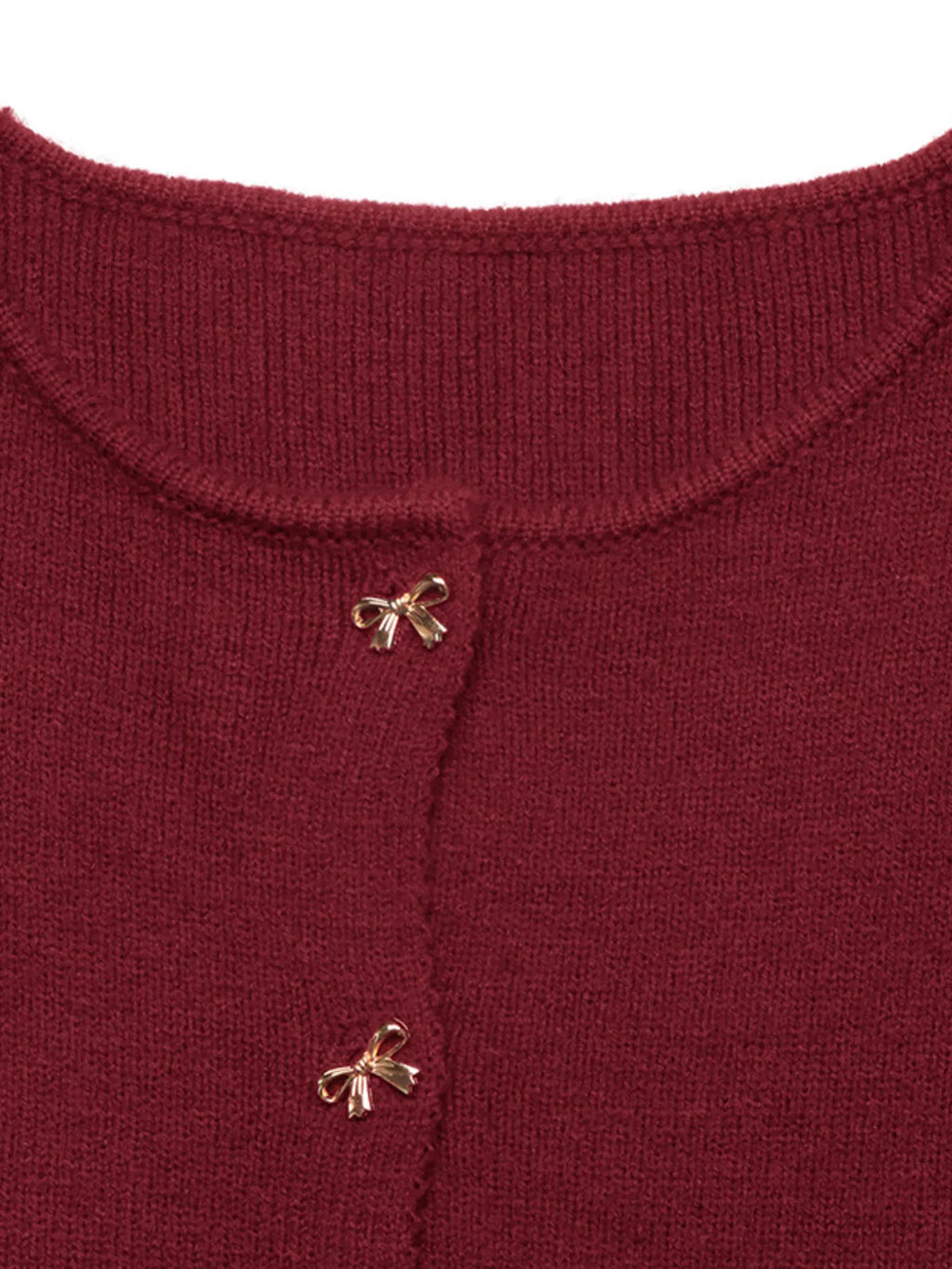 Bow Button Up Knit Cardigan | STAHlin RADIANCE