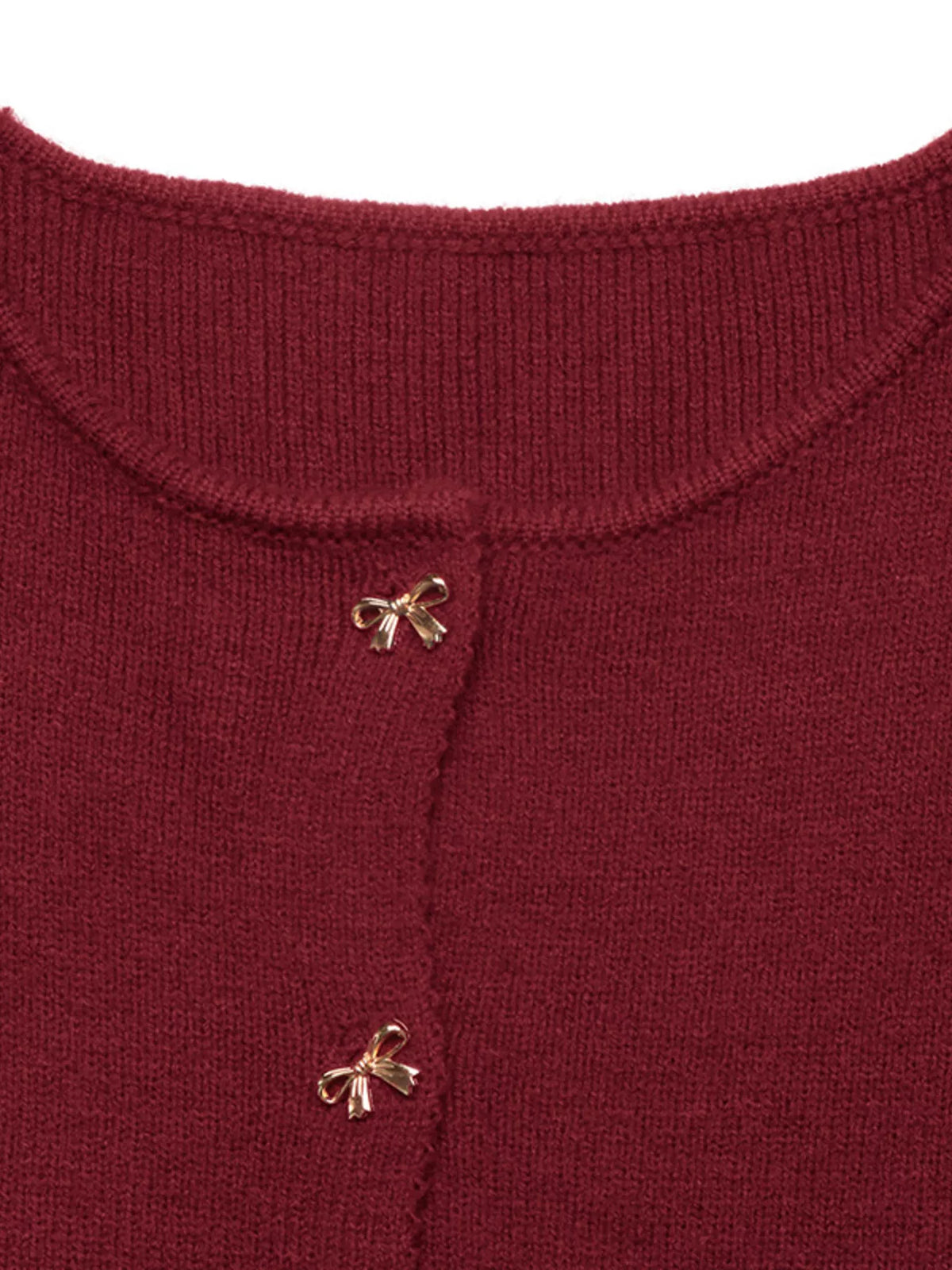 Bow Button Up Knit Cardigan | STAHlin RADIANCE