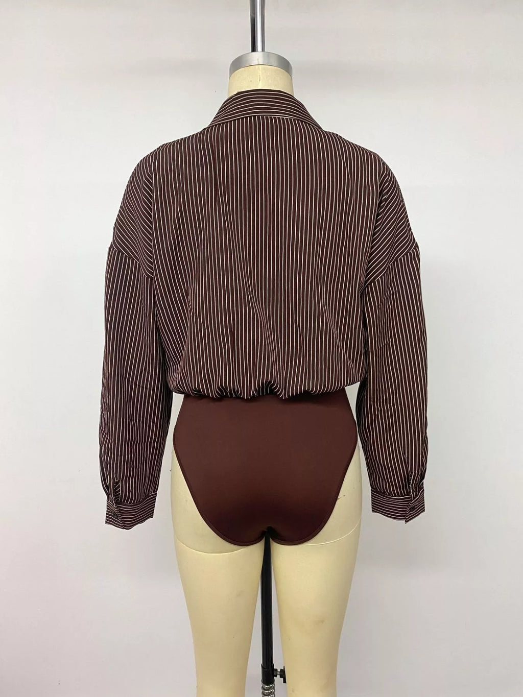 Striped Button-Up Bodysuit | STAHlin RADIANCE