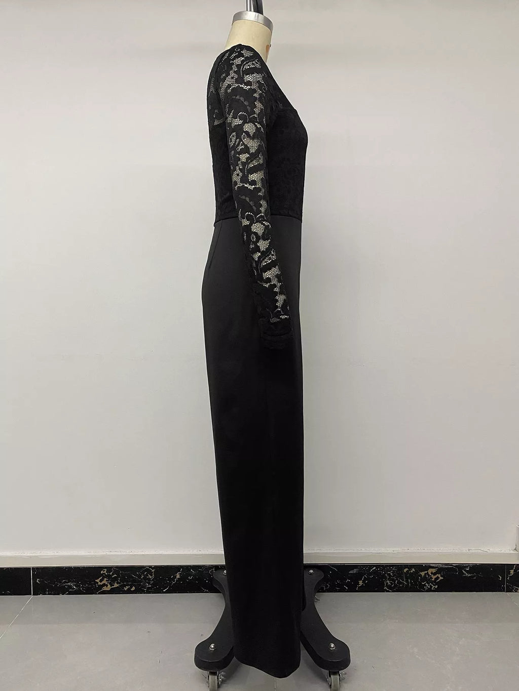 Lace Long Sleeve Wide-Leg Jumpsuit | STAHlin RADIANCE