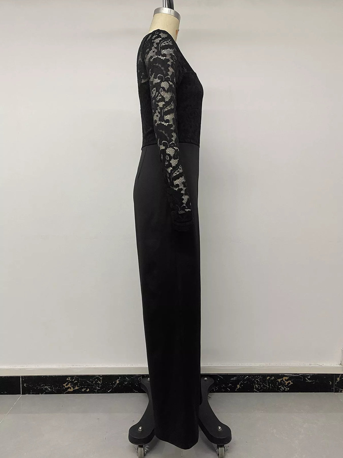 Lace Long Sleeve Wide-Leg Jumpsuit | STAHlin RADIANCE