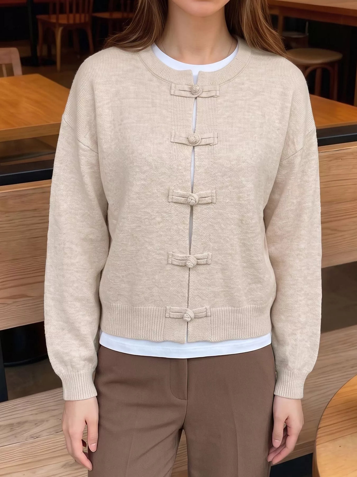 Button Up Dropped Shoulder Cardigan | STAHlin RADIANCE