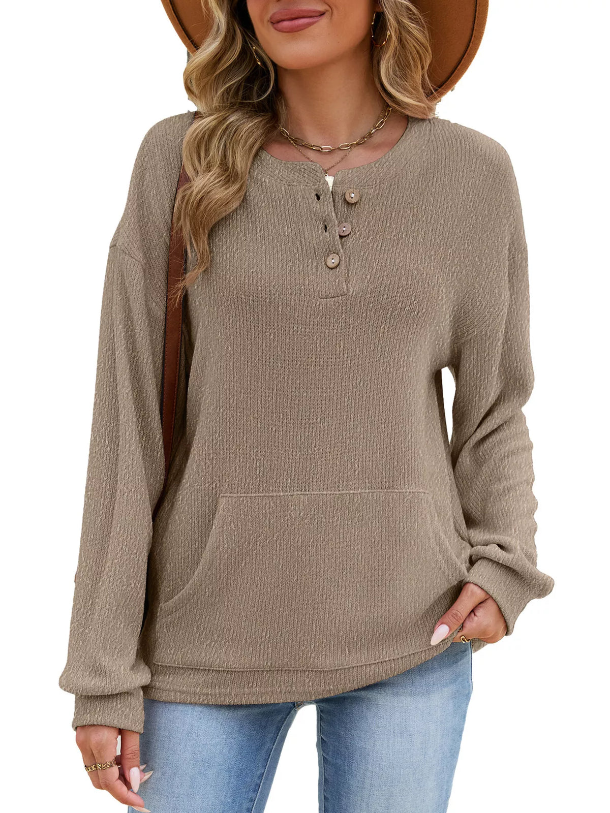 The Darcy Button Sweatshirt | STAHlin RADIANCE