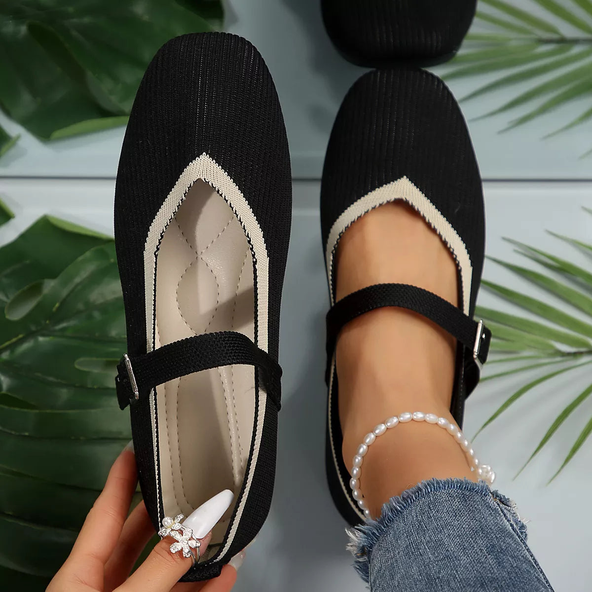 Round Toe Mesh Slip-Ons | STAHlin RADIANCE