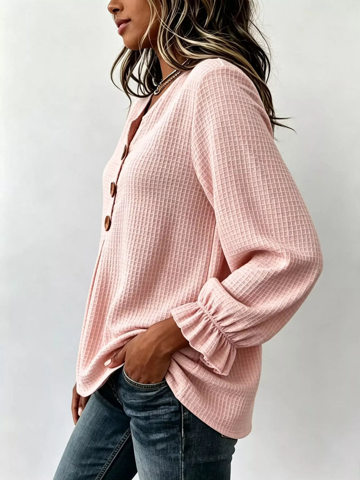The Ivory Waffle Knit Top | STAHlin RADIANCE