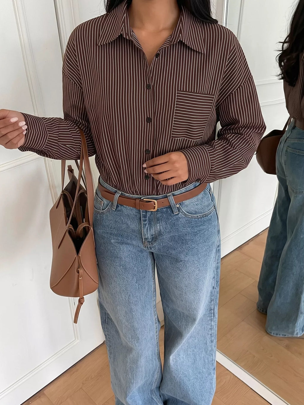 Striped Button-Up Bodysuit | STAHlin RADIANCE