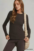Umgee Brushed Rib Long Sleeve Top | STAHlin RADIANCE