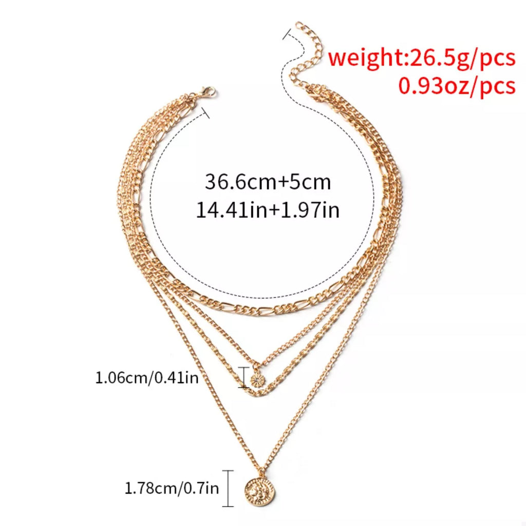 Four Layered Pendant Necklace | STAHlin RADIANCE