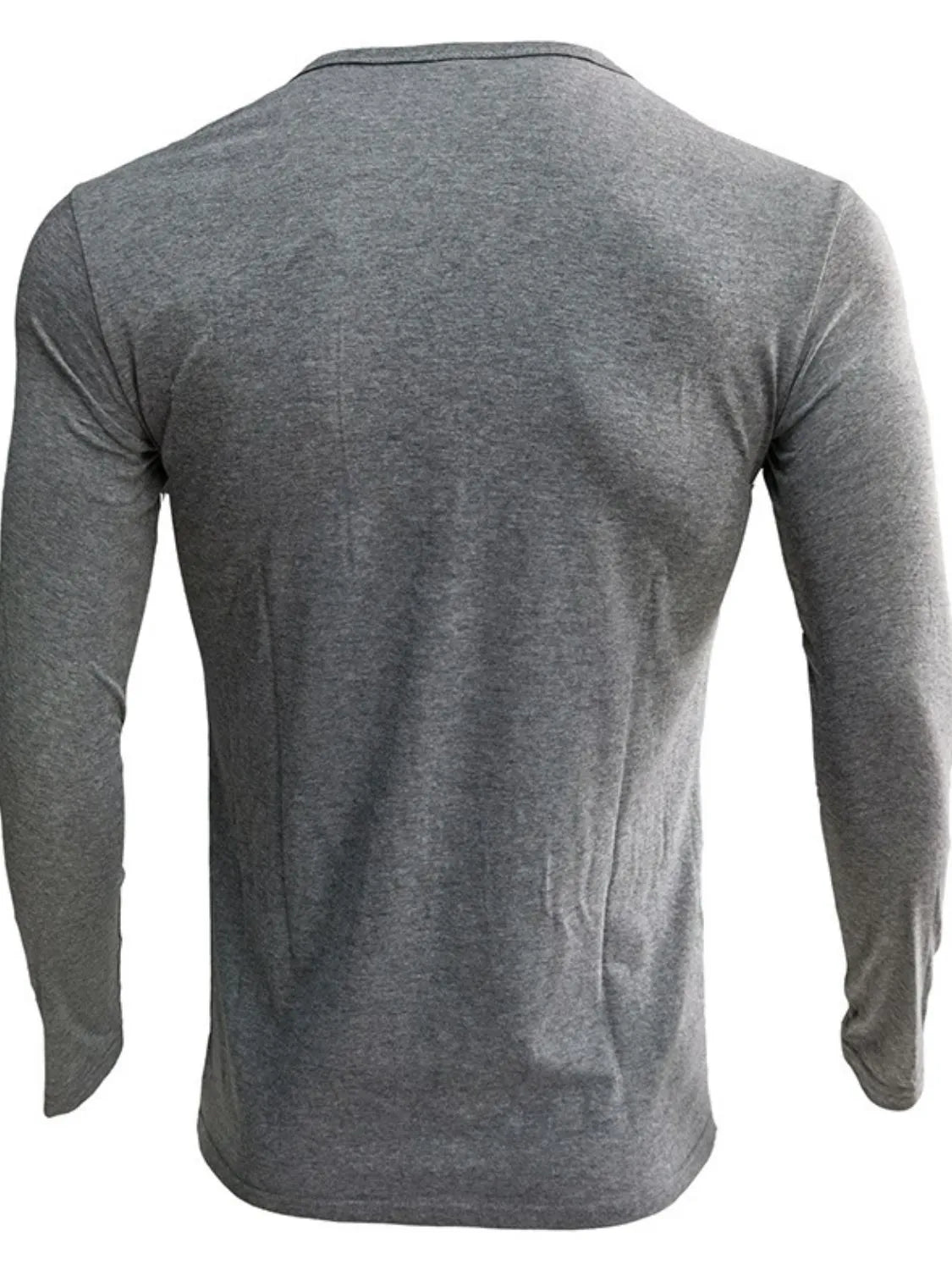 Men's Full Size Notched Long Sleeve Top Plus Size | STAHlin RADIANCE