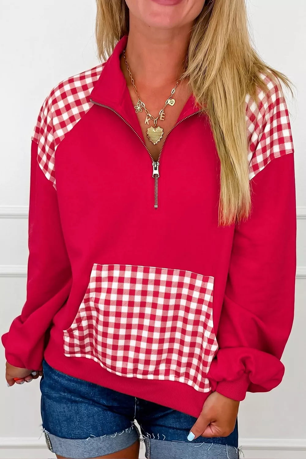 The Wren Plaid Quarter-Zip | STAHlin RADIANCE