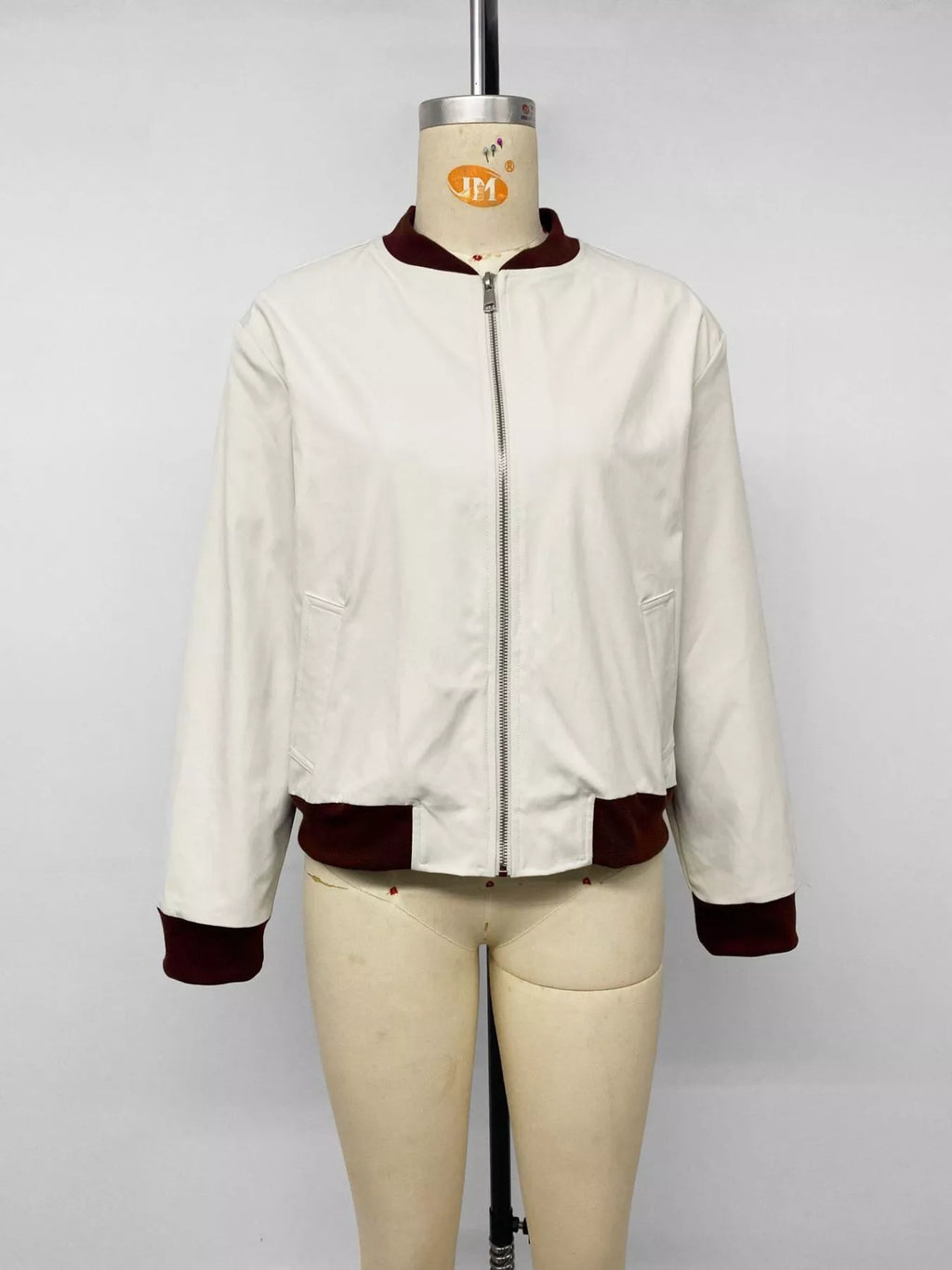 Contrast Trim Zip Up Jacket | STAHlin RADIANCE