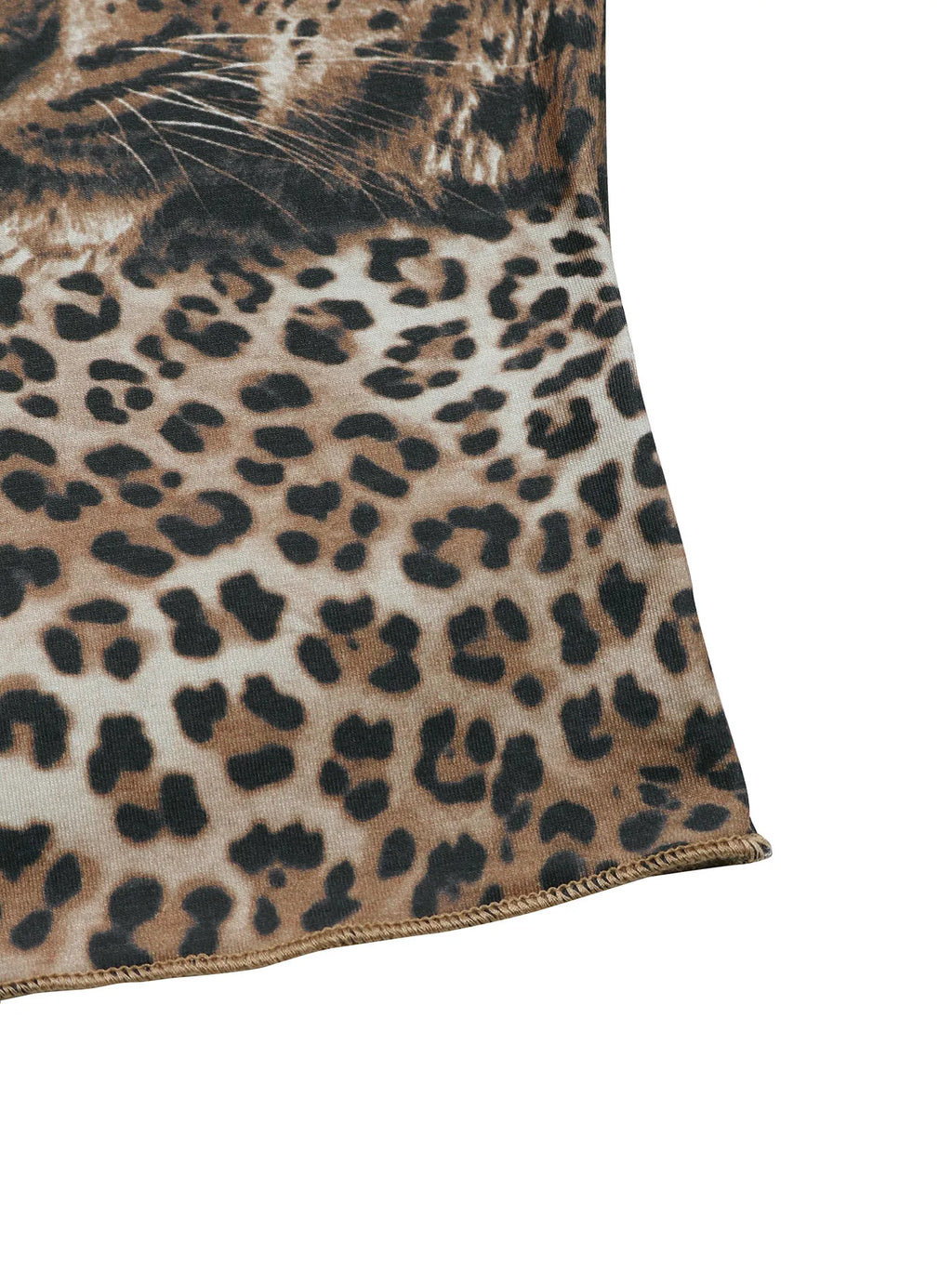 Leopard Print Long Sleeve Fitted T-Shirt | STAHlin RADIANCE