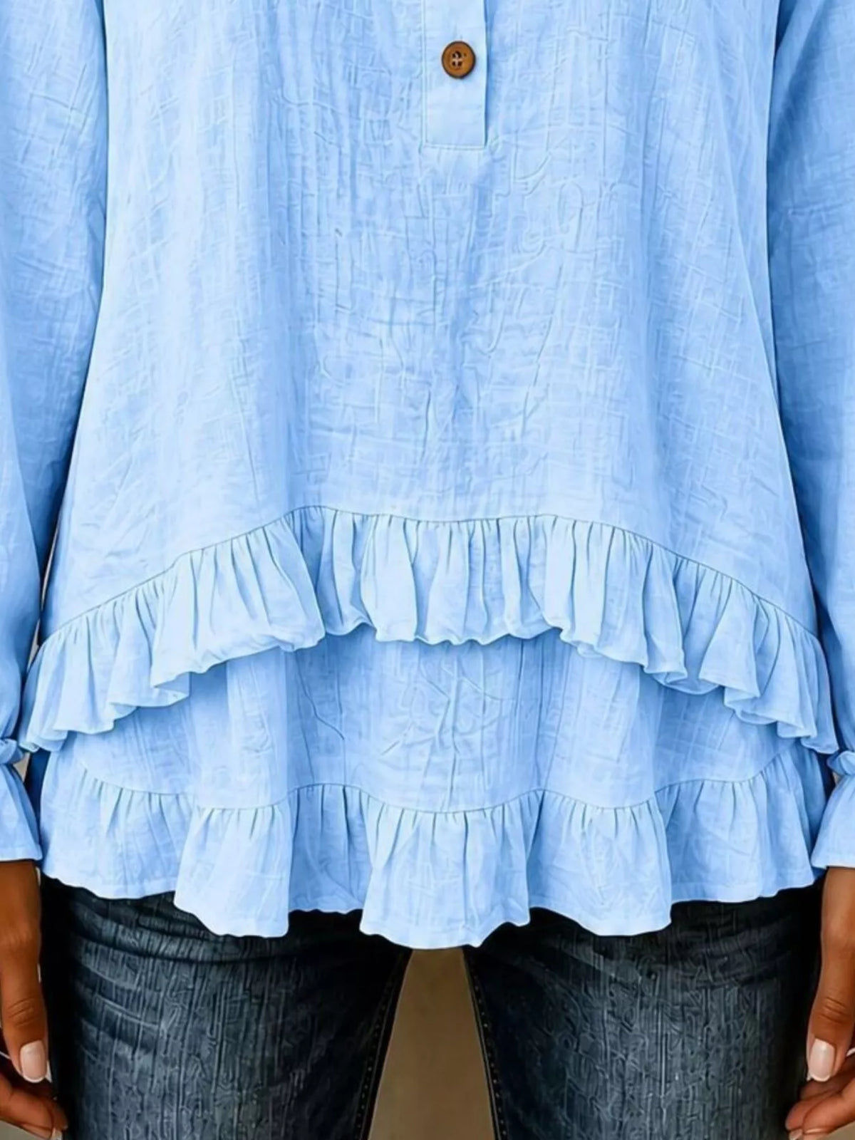 The Ruffled Button Blouse | STAHlin RADIANCE