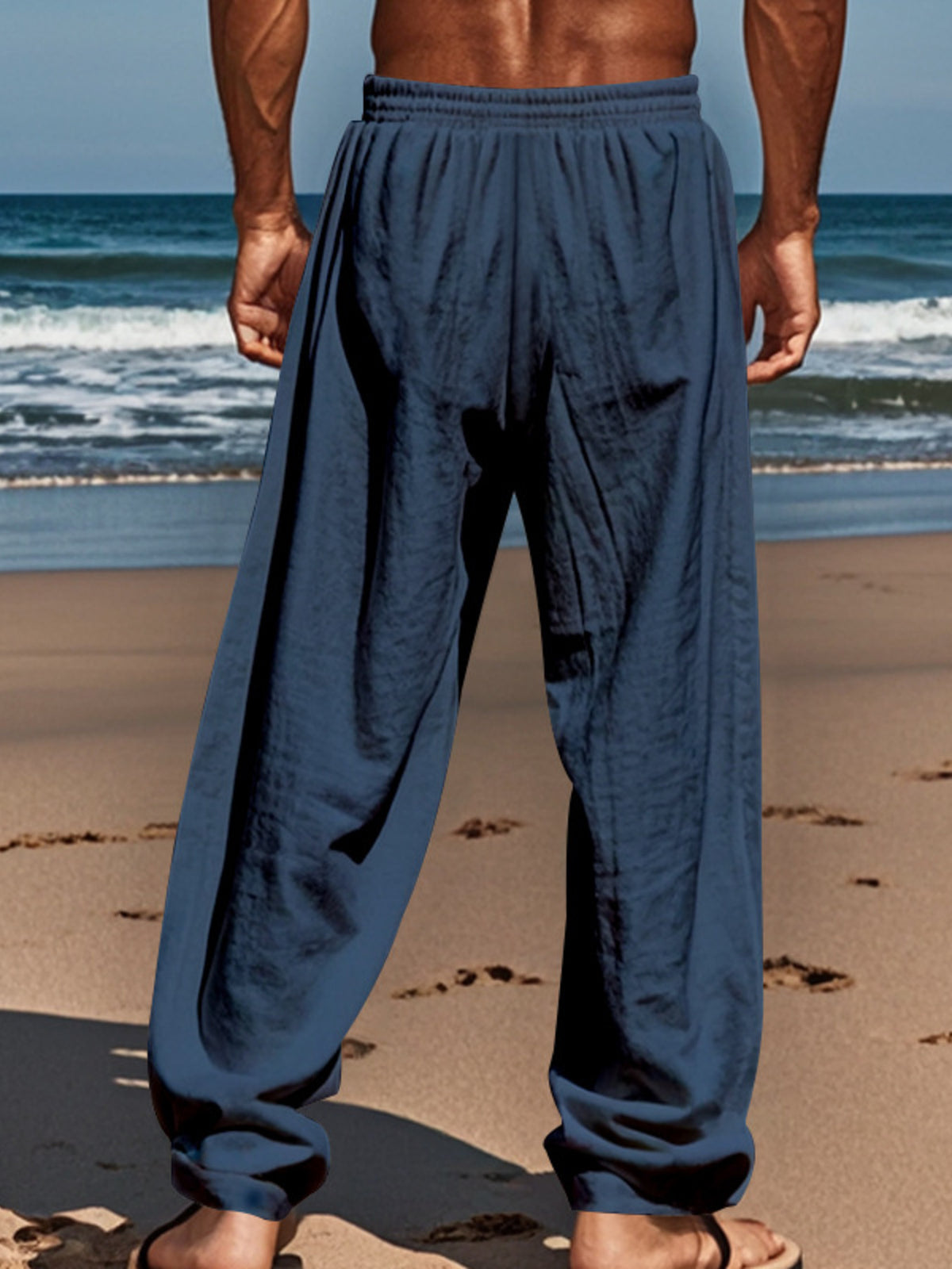 Men's Full Size Casual Loose-Fit Pants with Elastic Drawstring Waist Plus Size | STAHlin RADIANCE