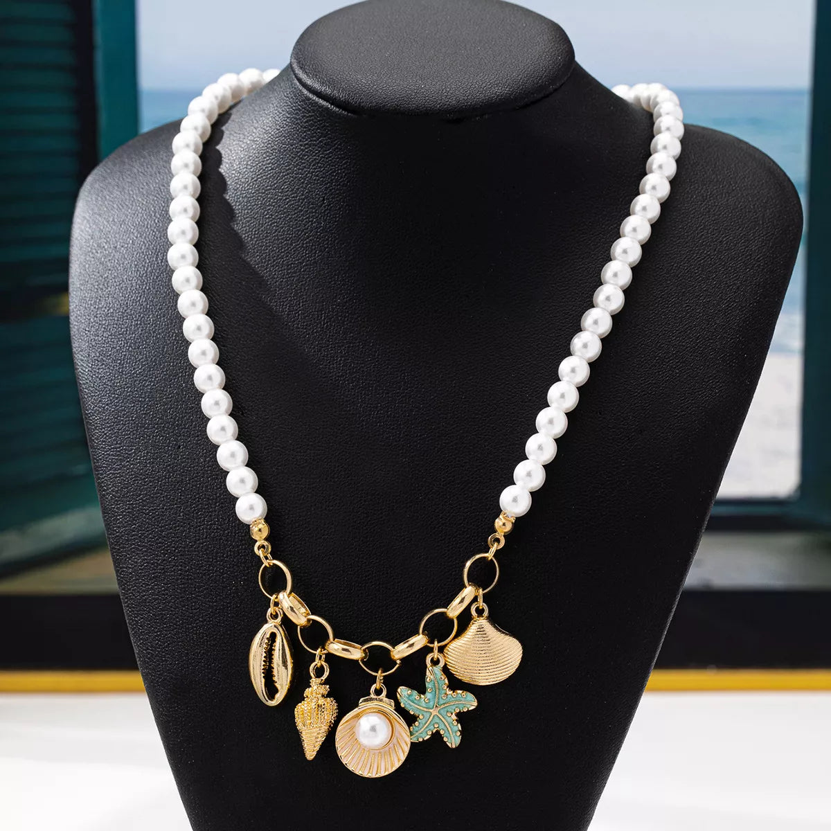 Ocean Series Charm Pearl Necklace | STAHlin RADIANCE