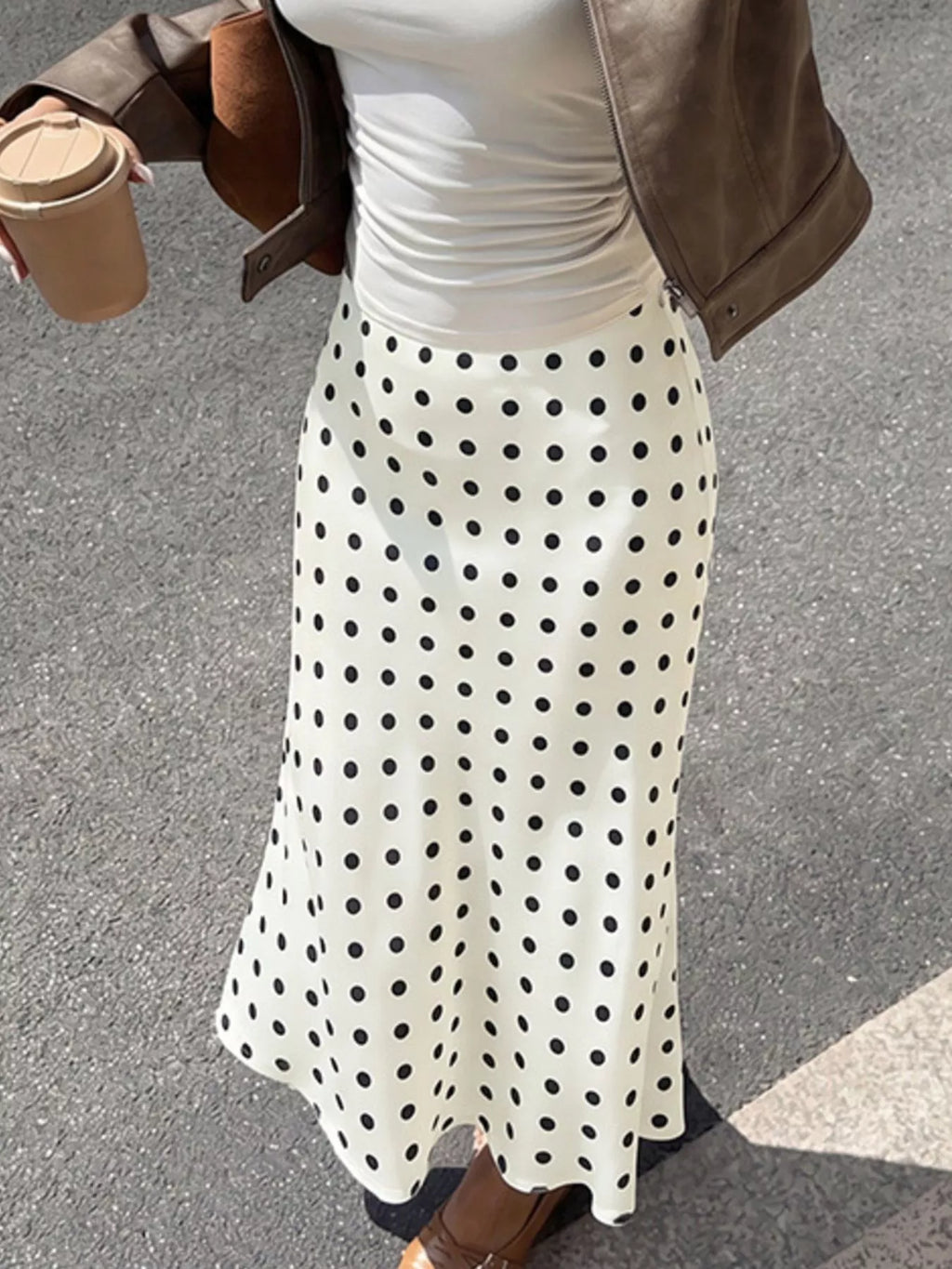 Polka Dot Midi Skirt | STAHlin RADIANCE